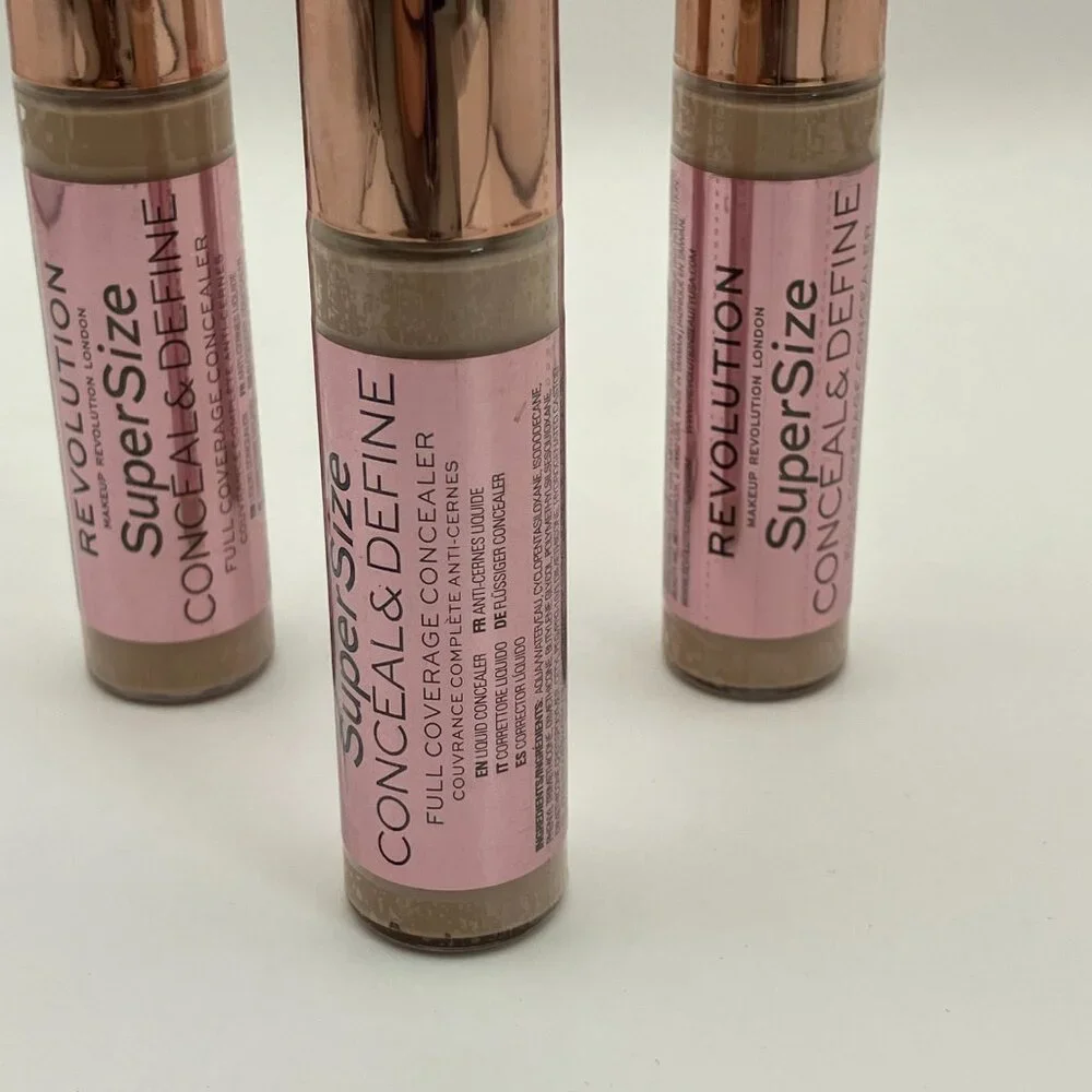 Makeup Revolution Conceal & Define Supersize Liquid Concealer 0.45oz C9 3 Pcs